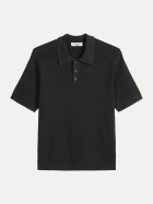Marc O'Polo DENIM Knit Poloshirts Shortsleeve 0345-Broken Graphite bei Robert Ley