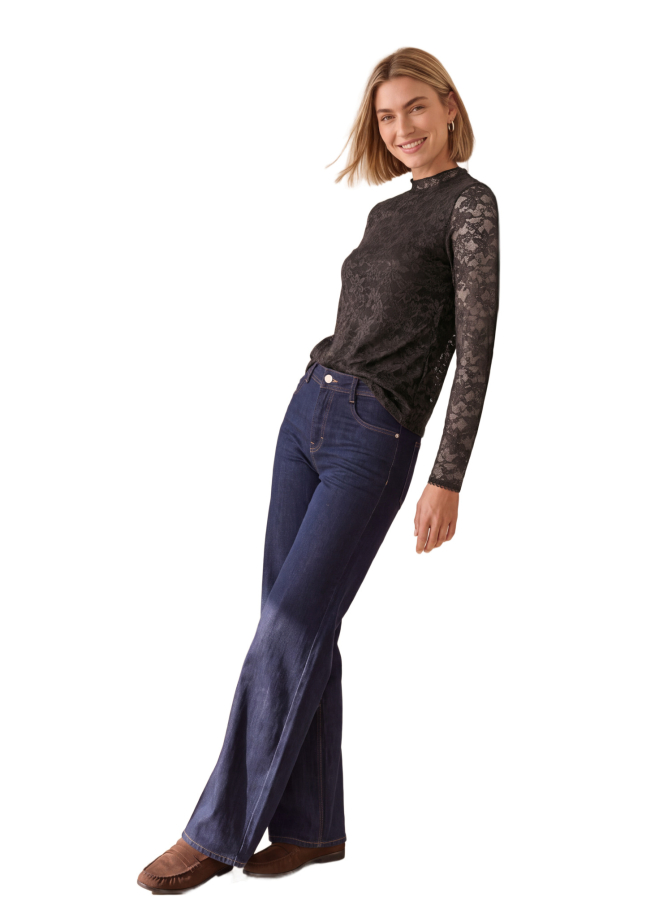 Street One Gemustertes Shirt mit Turtleneck bei Robert Ley