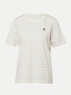 s.Oliver RED LABEL T-Shirt mit Streifenmuster 41G4-LILAC/PINK bei Robert Ley