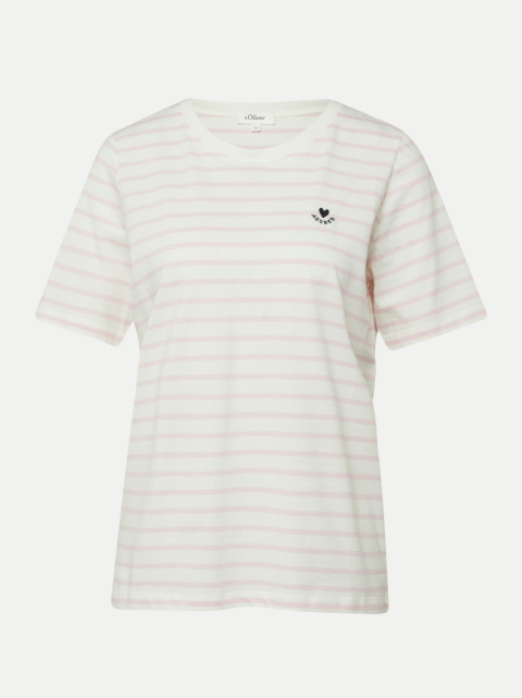 s.Oliver RED LABEL T-Shirt mit Streifenmuster bei Robert Ley
