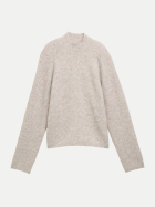 Tom Tailor Denim Pullover mit Stehkragen 41087-atmosphere beige melange bei Robert Ley