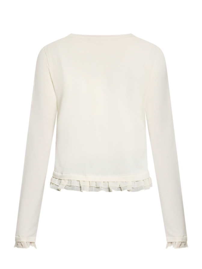 Cartoon - Daydream Strickjacke mit Rüschendetails bei Robert Ley