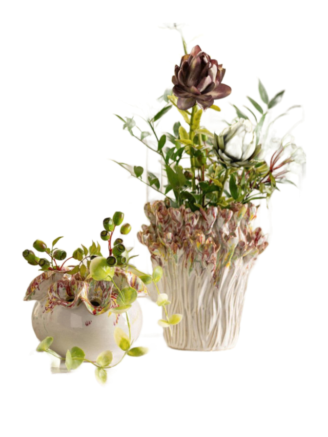 G.WURM Vase aus Steingut 22x24x22 bei Robert Ley