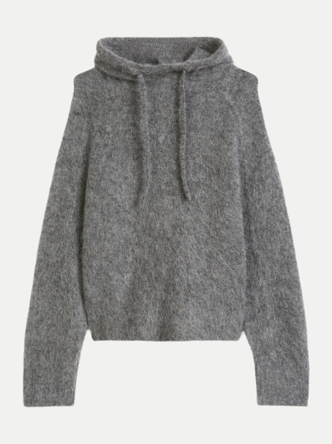 Marc O'Polo DENIM Strick-Hoodie Oversize aus Mohair-Schurwolle-Mix bei Robert Ley