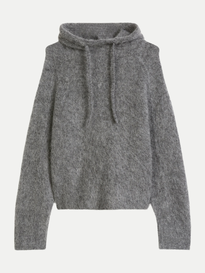 Marc O'Polo DENIM Strick-Hoodie Oversize aus Mohair-Schurwolle-Mix bei Robert Ley
