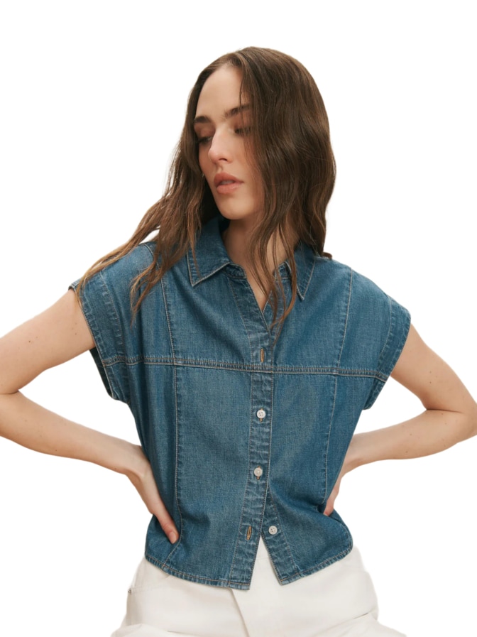Veronica Beard Jeansbluse Nestor bei Robert Ley