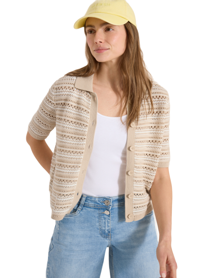 Cecil Cardigan mit Polokragen bei Robert Ley
