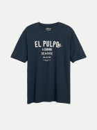 s.Oliver RED LABEL T-Shirt mit El Pulpo Artwork 59D2-BLUE bei Robert Ley