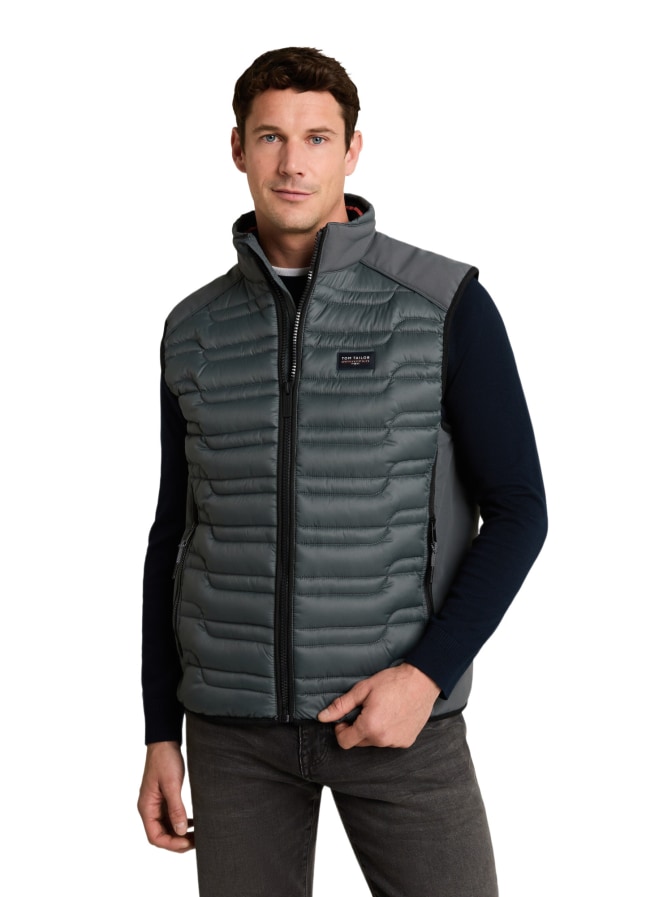 Tom Tailor Casual Gesteppte Hybridweste bei Robert Ley