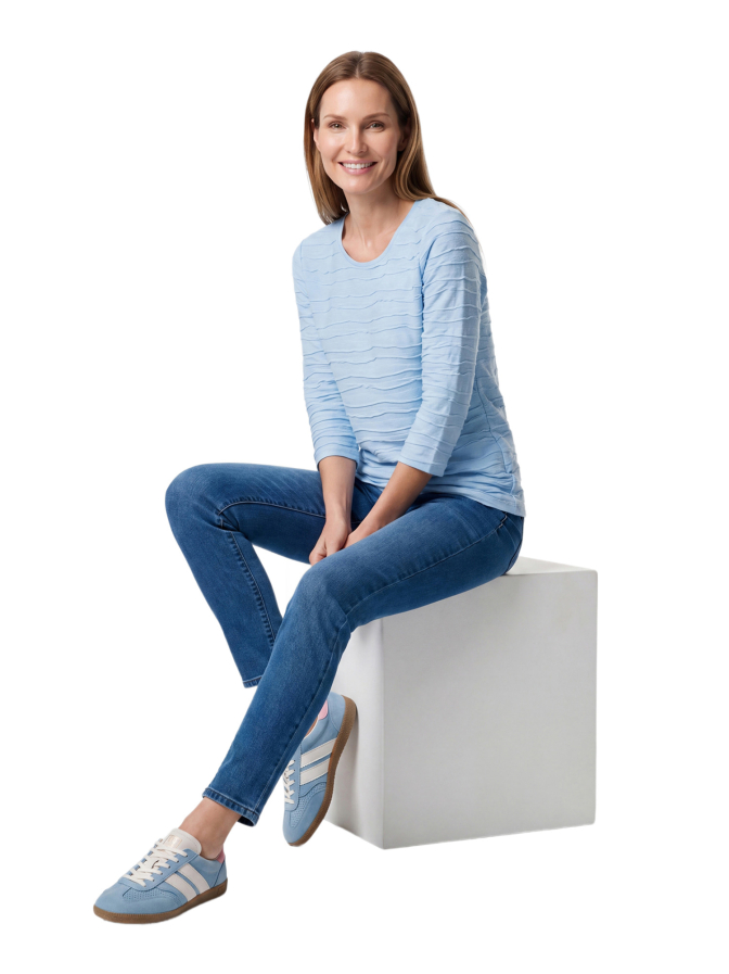 Rabe Moden Langarmshirt mit Struktur-Muster bei Robert Ley
