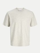 Jack & Jones Basic T-Shirt JJEAUSTIN 177620002-Antique White/Melange bei Robert Ley