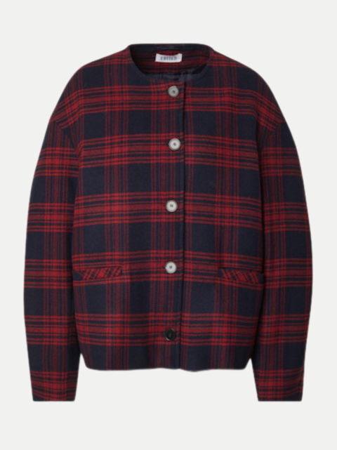 EDITED Wolljacke mit Karo-Muster bei Robert Ley