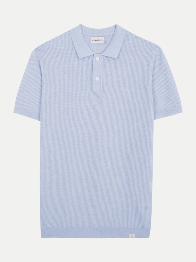 Nowadays Poloshirt in Rippstruktur bei Robert Ley