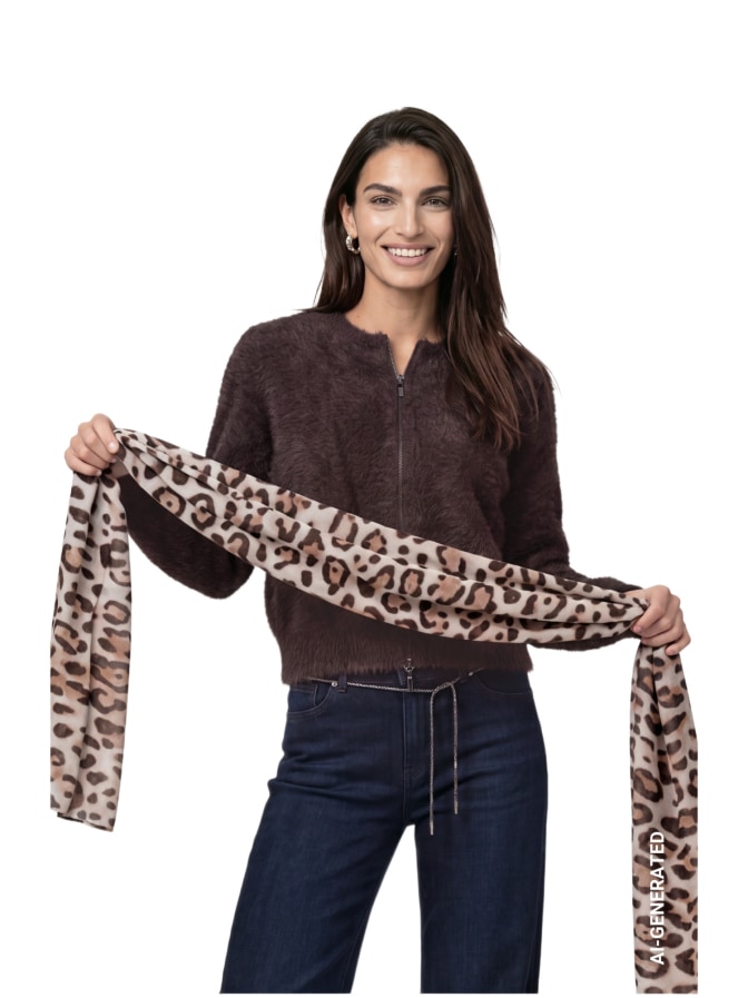 Monari Schal mit Leoprint bei Robert Ley