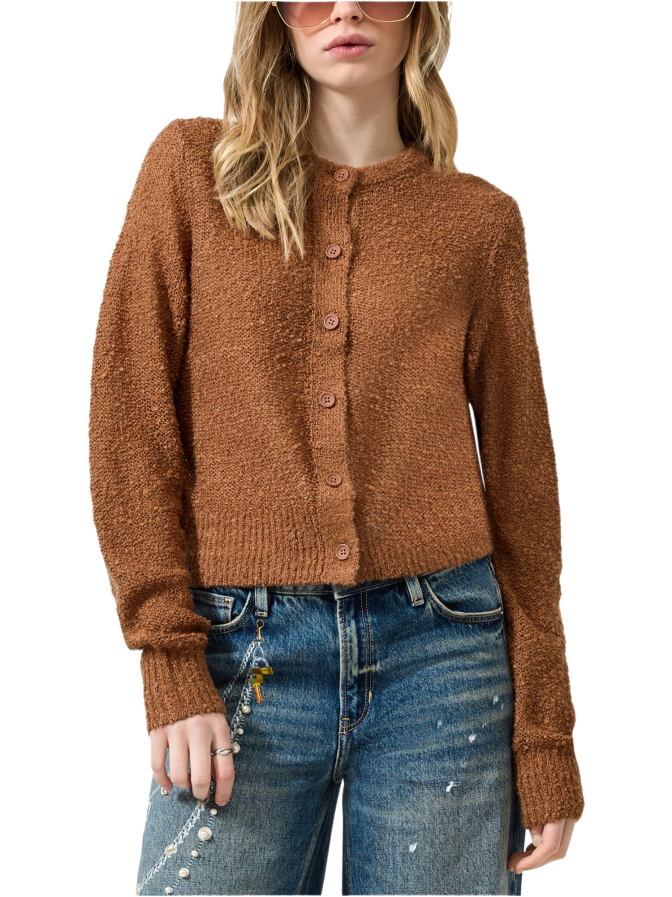 Q/S designed by Strickjacke  in Bouclé-Optik bei Robert Ley