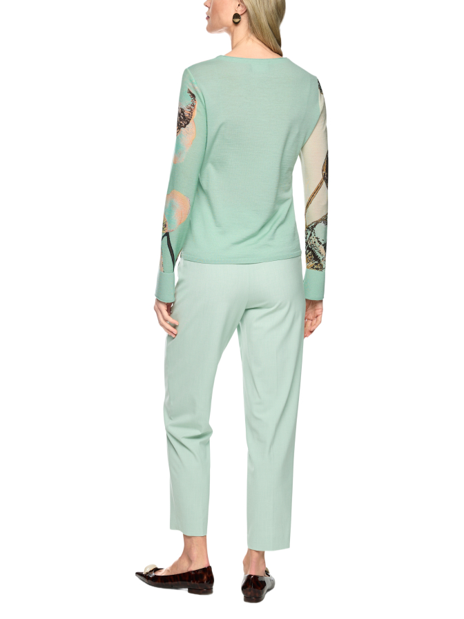 Marc Cain Bedruckter Pullover aus Wolle bei Robert Ley
