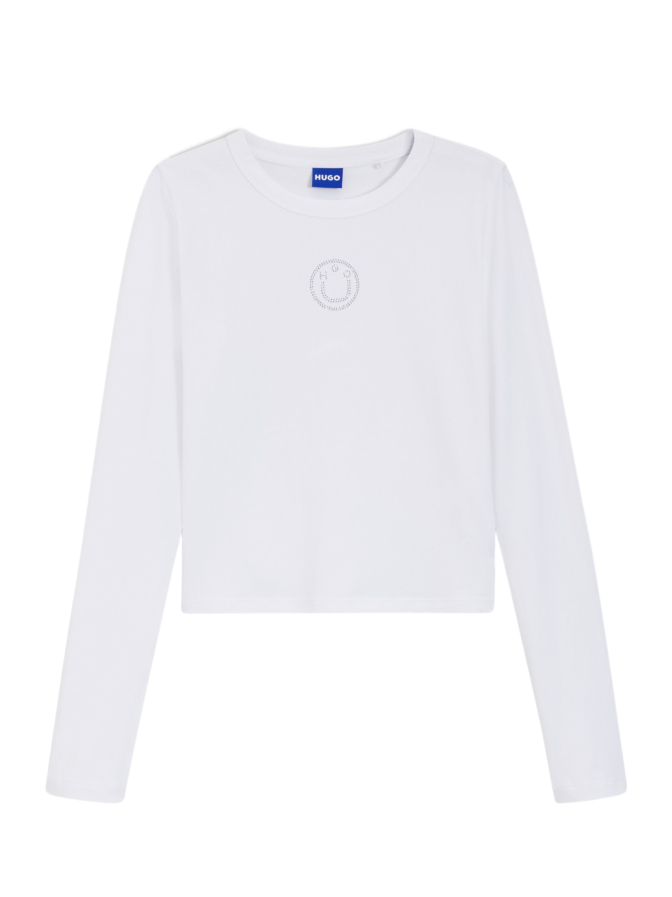 HUGO BLUE Top aus Stretch-Baumwolle bei Robert Ley