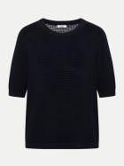 Cecil Strukturierter Kurzarm-Pullover 15512-universal blue bei Robert Ley