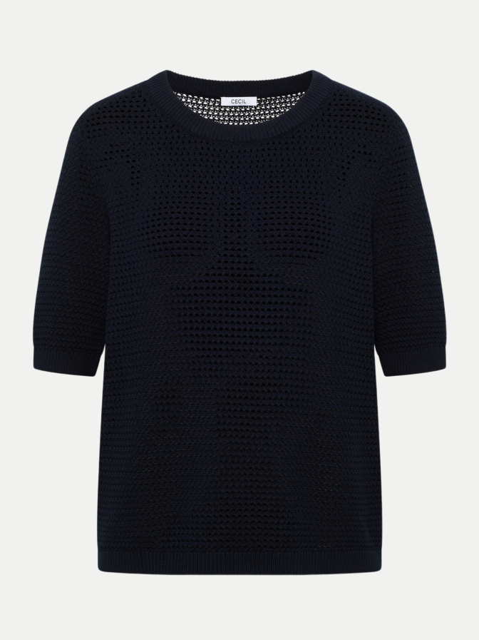 Cecil Strukturierter Kurzarm-Pullover bei Robert Ley