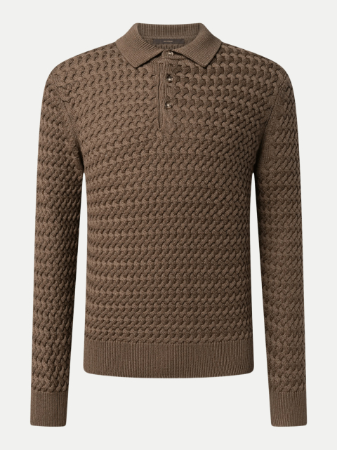 Windsor Men Wollpullover Ramiro mit Polo-Kragen bei Robert Ley