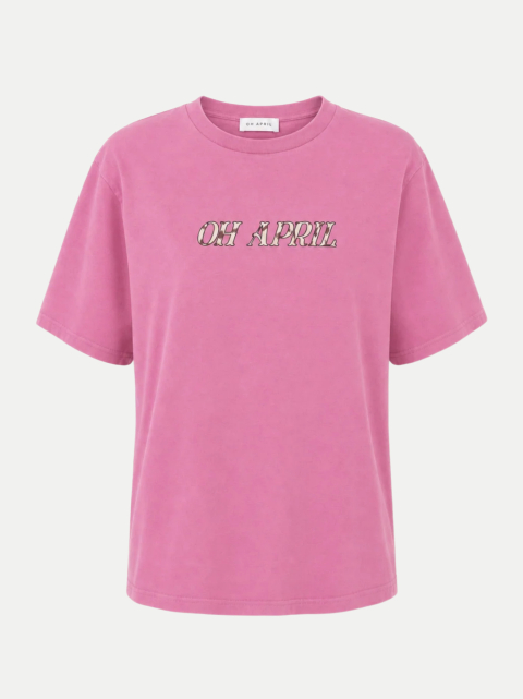 OH APRIL Boyfriend-Fit T-Shirt mit Cow-Print bei Robert Ley