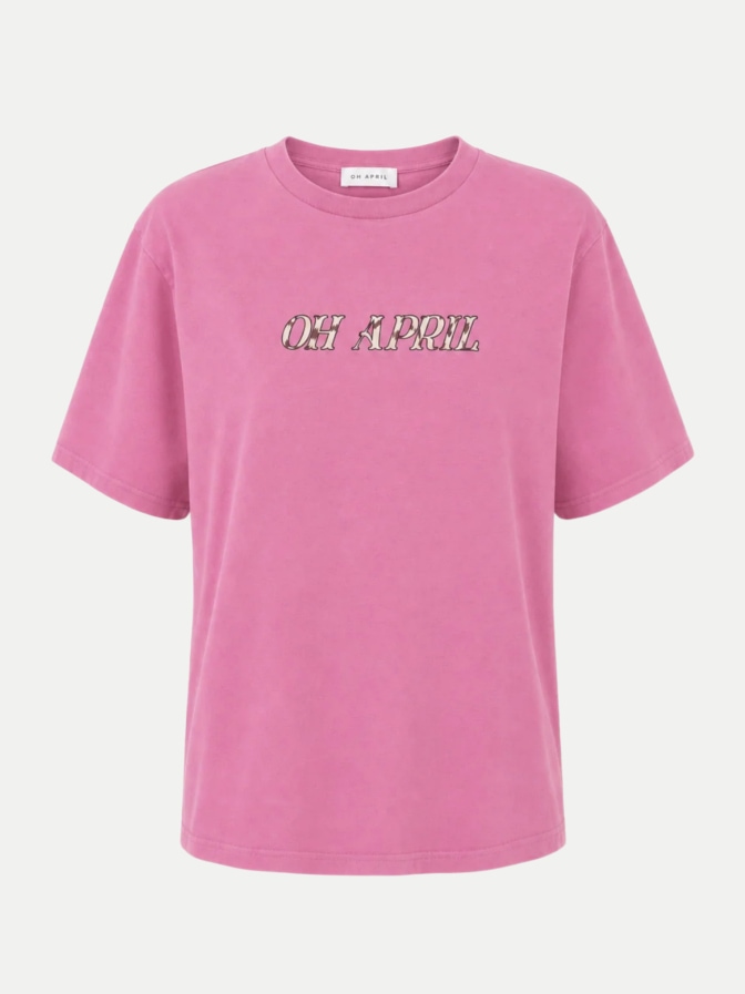 OH APRIL Boyfriend-Fit T-Shirt mit Cow-Print bei Robert Ley