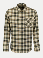 No Excess Flanell-Karohemd 014-Stone bei Robert Ley