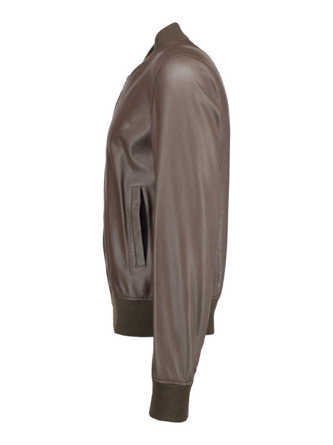 Manzoni 24 Leder-Blouson mit Strickbündchen bei Robert Ley