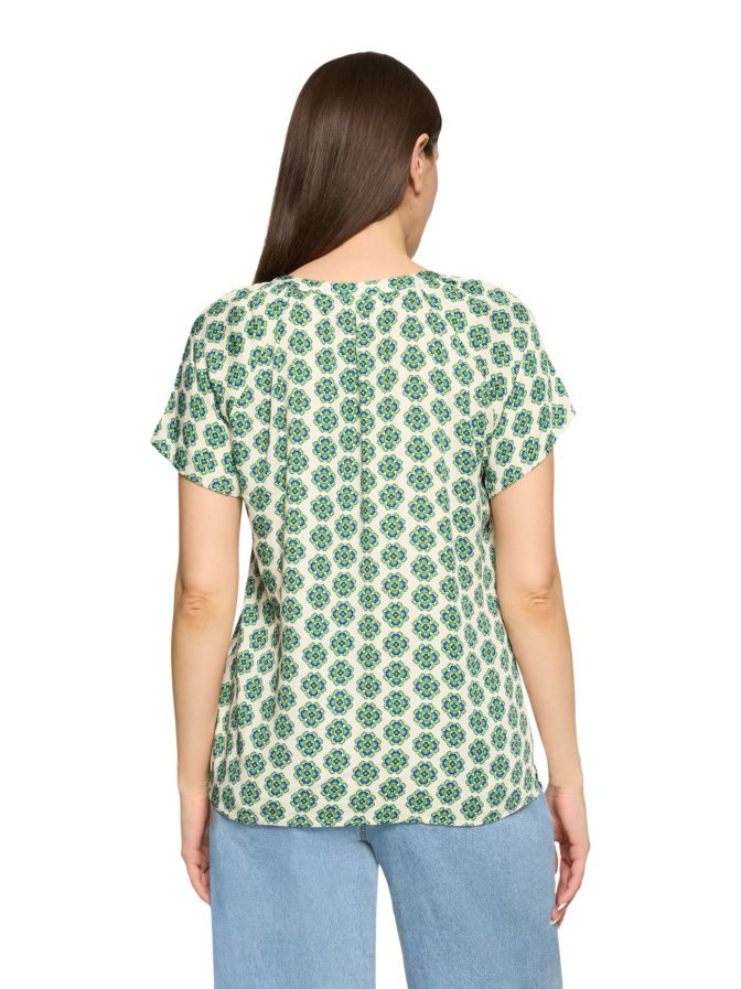 Cartoon Bluse mit Allover-Print bei Robert Ley