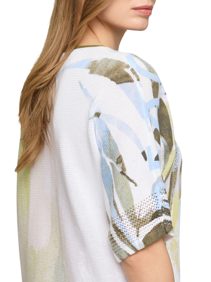 Rabe Moden Halbarm-Strickpullover mit Strassdetails bei Robert Ley