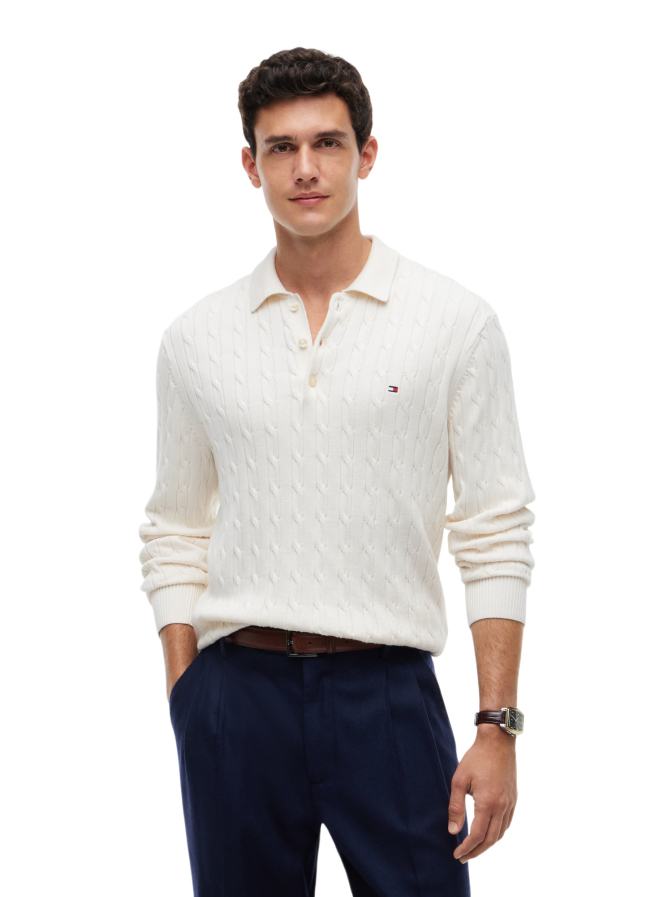 Tommy Hilfiger Pullover mit Polo-Kragen bei Robert Ley