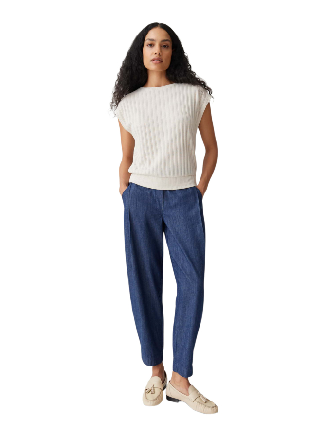 Opus Jerseyshirt Sapino mit Rippenstruktur bei Robert Ley