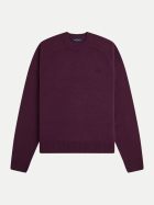 Fred Perry Pullover aus Merinowolle 37c-plum bei Robert Ley