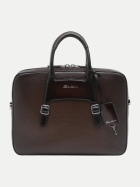 Santoni Aktentasche aus geprägtem Leder t50brown bei Robert Ley