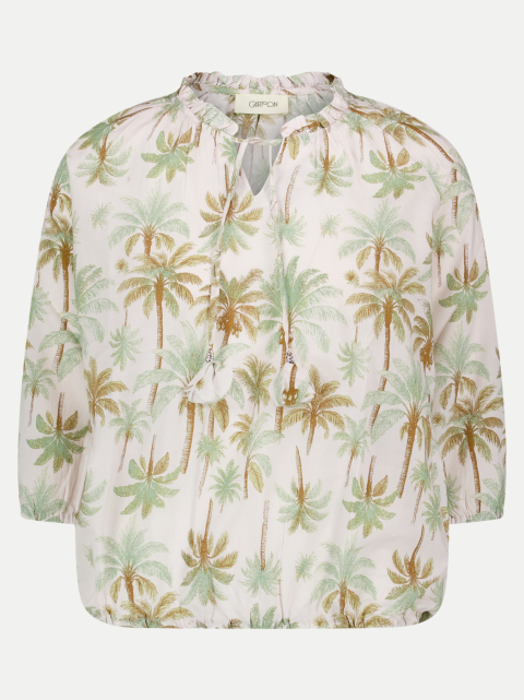 Cartoon Blusenshirt mit Palmenmuster bei Robert Ley