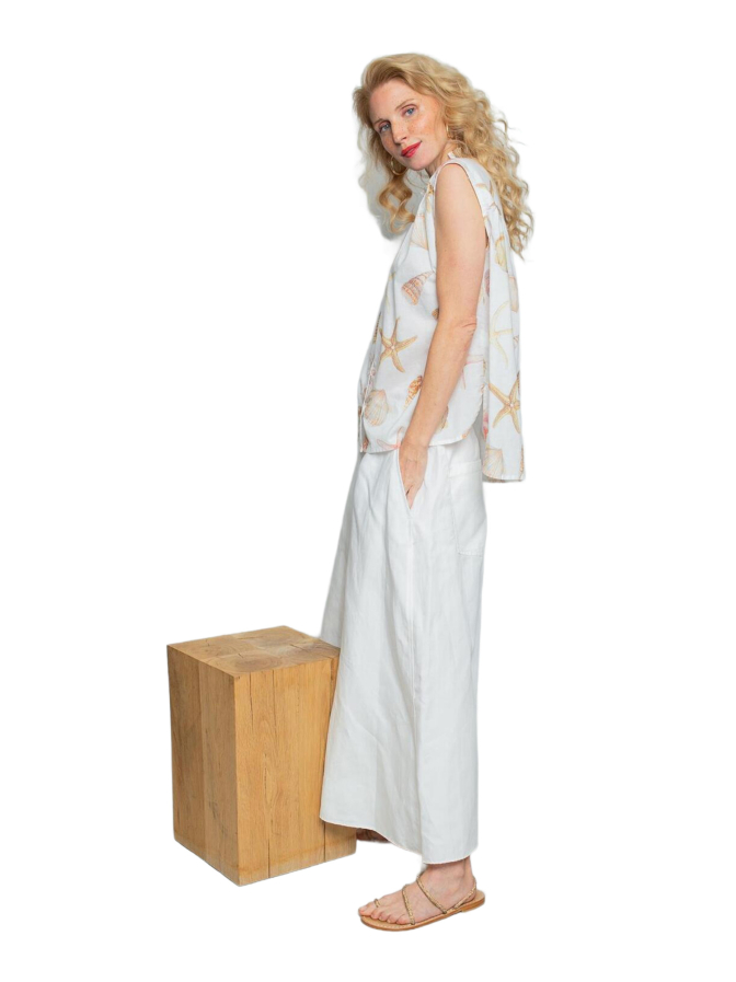 Emily Van Den Bergh Blusentop mit Seashell-Print bei Robert Ley