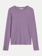 Marc O'Polo DENIM Langarmshirt mit Rippstruktur 6319-Lumi Lilac bei Robert Ley