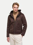 Colmar Jacke aus Schaffellimitat mit Kapuze 790 black coffee bei Robert Ley