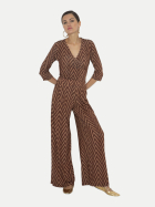 Marivie Wide-Leg Hose Easy going! zigzag nougat bei Robert Ley