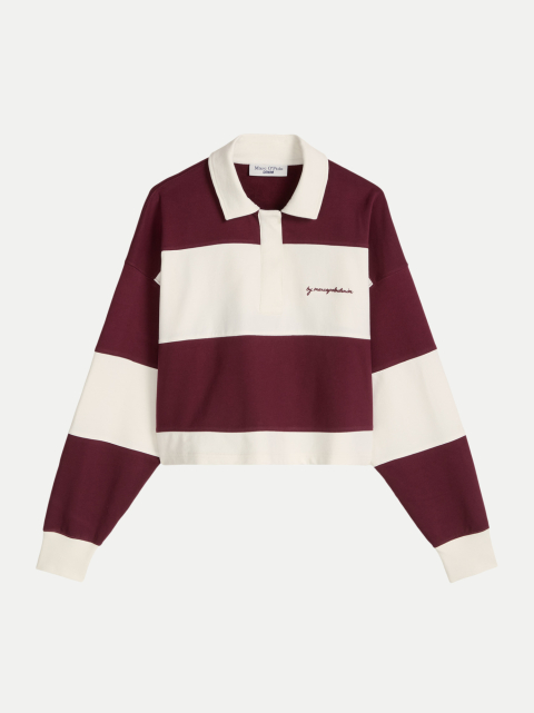 Marc O'Polo DENIM Polo Sweatshirt mit Rugby-Design bei Robert Ley