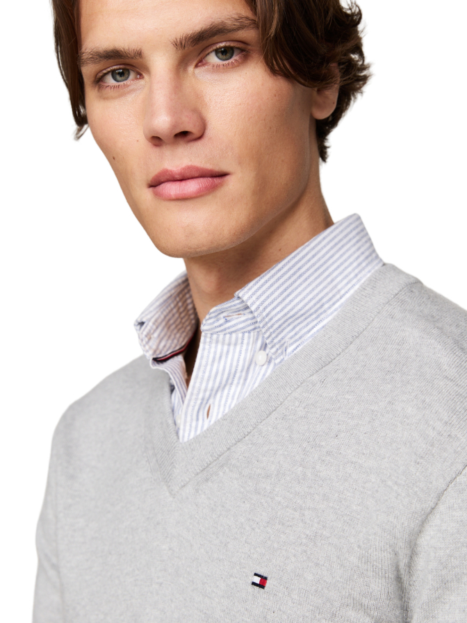 Tommy Hilfiger Strickpullover mit Logo-Stitching bei Robert Ley