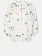 JcSophie Bluse Luna 794 green flowe-794 green flower sequins bei Robert Ley