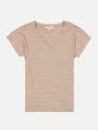 Garcia T-Shirt mit Glitzer 5196-BROWN bei Robert Ley