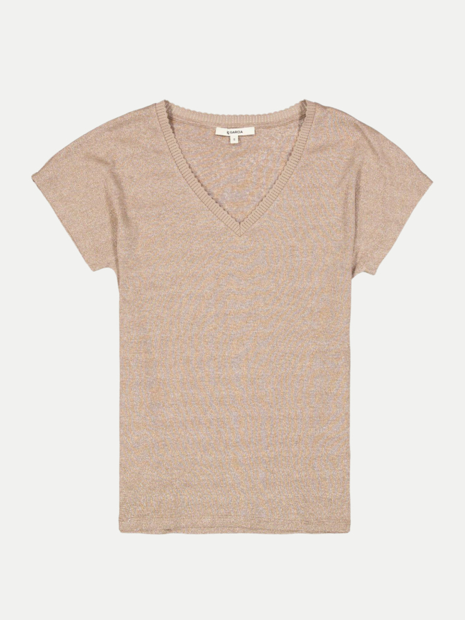 Garcia T-Shirt mit Glitzer bei Robert Ley