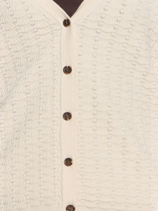 Cartoon Strick-Cardigan mit 3/4 Arm bei Robert Ley