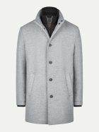 Calamar Wollmantel mit Stehkragen 04-Light Grey bei Robert Ley