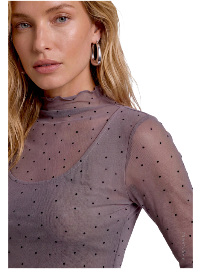 Zero Meshshirt mit Punkt-Muster bei Robert Ley