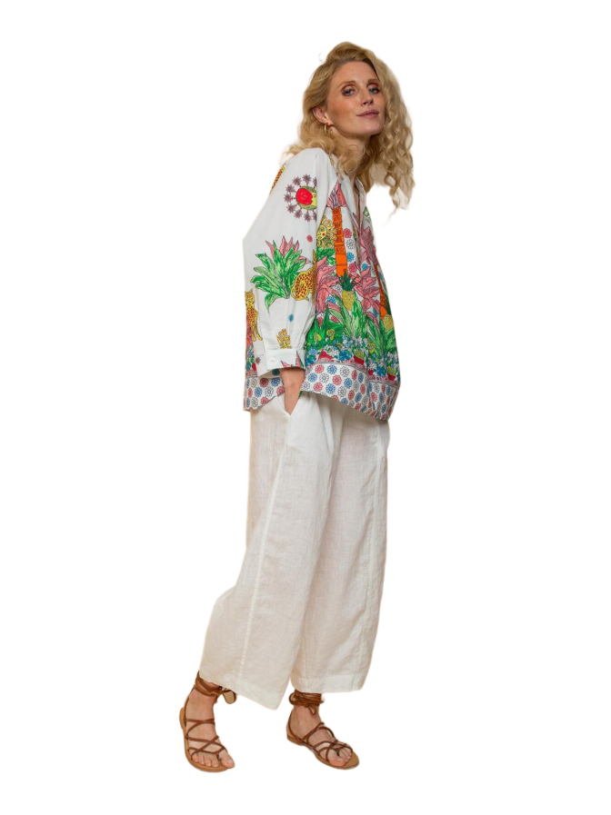Emily Van Den Bergh Tunika- Bluse mit Ballonärmel bei Robert Ley