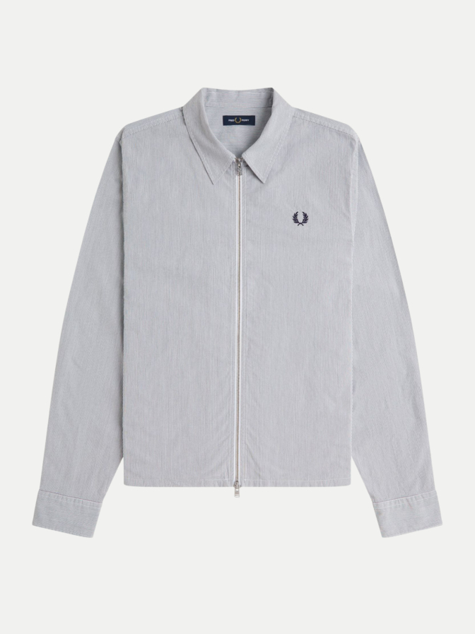 Fred Perry Overshirt in Seersucker Qualität bei Robert Ley
