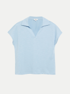 s.Oliver RED LABEL Ärmelloses Poloshirt 5025-BLUE bei Robert Ley